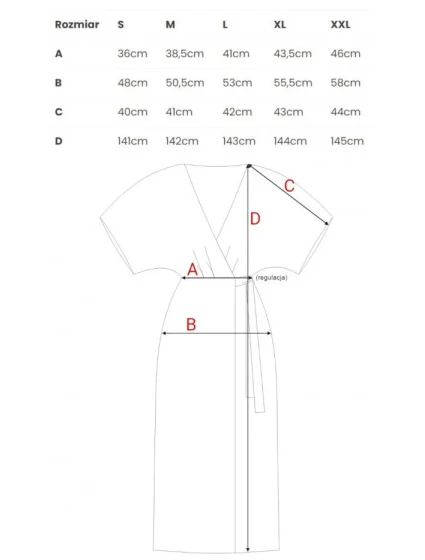 Dámske zavinovacie šaty S406 Tmavo ružová - Stylove