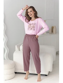 3632 DÁMSKE DLHÉ PYŽAMO SOLENE M–XL