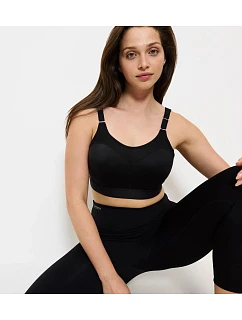 Dámska športová podprsenka Triaction Control Lite W01 EX - BLACK - black 0004 - TRIUMPH