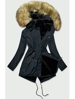 ZIMOWA KURTKA DAMSKA PARKA GRANATOWA model 21242271 - S'WEST