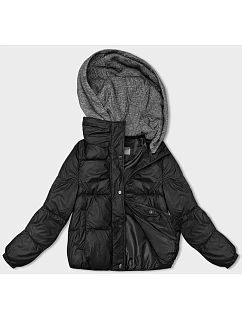 Černá dámská zimní bunda s kapucí model 21246381 - S'WEST
