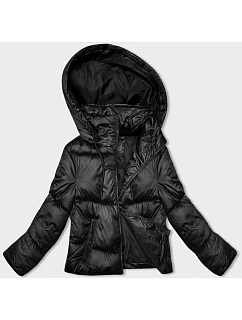 Krátká černá péřová zimní bunda model 21246393 - S'WEST