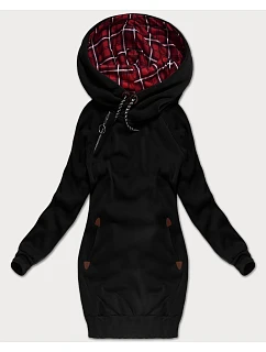 Długa bluza damska czarna model 21239154 - LHD