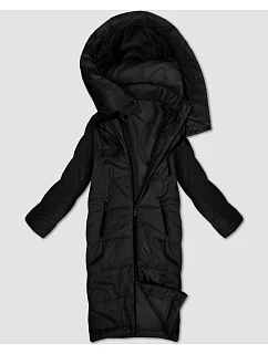 Długa  kurtka damska czarna model 21339624 - S'WEST