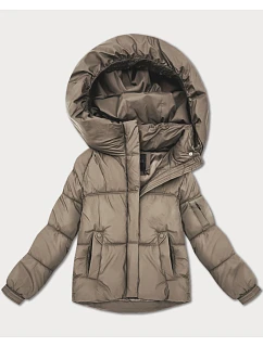 Béžová dámská oversize bunda pro přechodné období model 21428687 - S'WEST