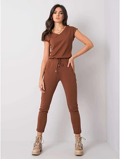 Hnědé dámské úpletové kalhoty typu chino model 21470493 - Factory Price