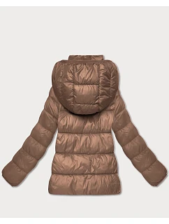 Dámská prošívaná zimní bunda ve velbloudí barvě v délce k model 21758393 - HONEY WINTER