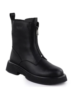 Dámske kožené topánky Goe black SS2N4145