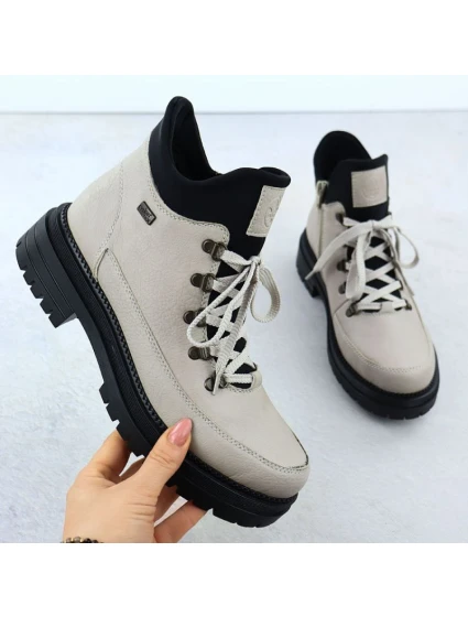 Dámské se zipem béžové model 21905914 - Rieker