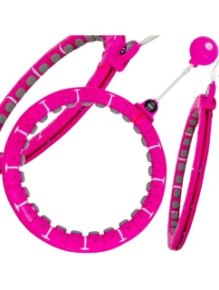 HULA HOP S MASÉROM, ZÁVAŽÍM A POČÍTADLOM FUCHSIOVÁ ENERO FIT