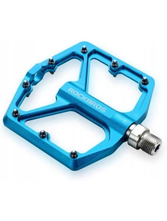 Cyklistické platformové pedále Rockbros modré
