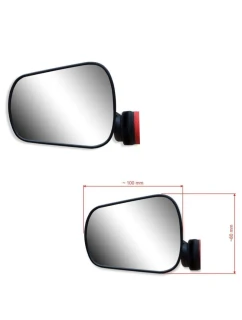 AJS PLUS zrkadlo na riadidlách čierne