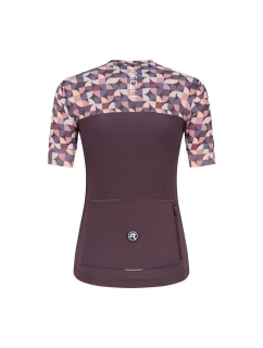 Rogelli ESSENTIAL GRAPHIC dres bordovo-koralový L