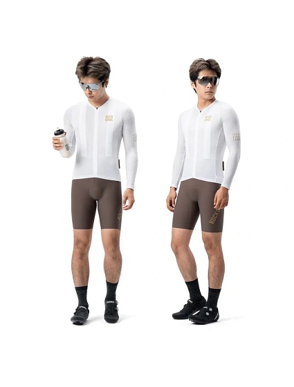 model 22114135 Cyklistický dres s dlouhým rukávem Diamond velikost XS bílý - Rockbros