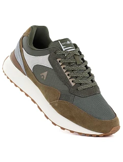 Pánská khaki kožená sportovní polobotka model 22116063 - McArthur