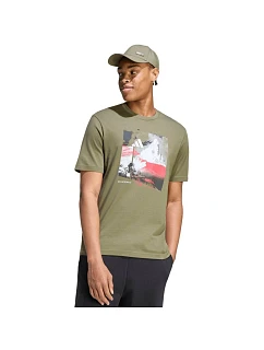 Pánské tričko  of Sport Outdoor Graphic khaki model 22292136 - ADIDAS