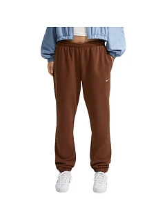 Dámské kalhoty Studio Fleece světle hnědé model 22311755 - NIKE