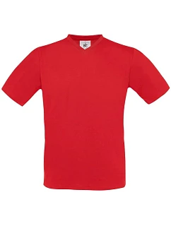 B&C Exact V-Neck Tričko s výstřihem do V model 22482645 red