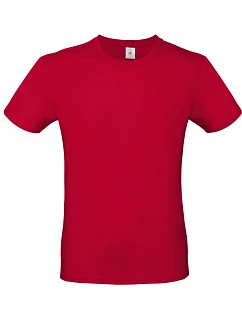 B&C #E150 Tričko 01.001T deep red