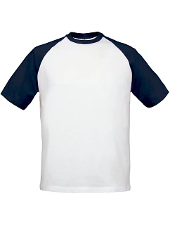 B&C  kontrastní tričko white/navy model 22482534