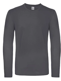 B&C #E150 LSL Tričko s dlouhým rukávem model 22491040 dark grey
