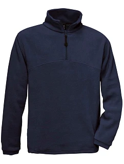 B&C + Fleecová mikina s 1/4 zipem navy model 22497164