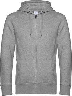 B&C KING Zipped Pánská mikina s kapucí heather grey model 22484133