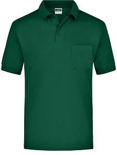 JN 26 Piqué polo s kapsou dark green model 22516195 - Daiber