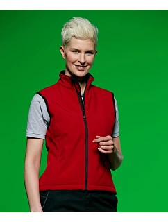 JN 138 Dámská 3vrstvá softshellová vesta model 22485730 red - Daiber