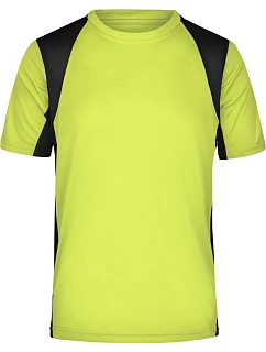 JN 306 Pánské běžecké tričko model 22485829 fluo yellow/black - Daiber