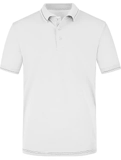JN Pánské žerzejové elastické polo 02.0 white/black model 22487128 - Daiber