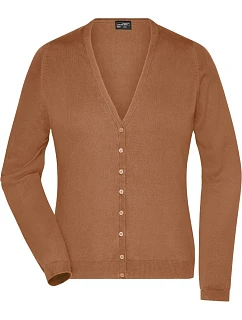 JN 660 Dámský pletený cardigan s výstřihem do V model 22487997 camel - Daiber
