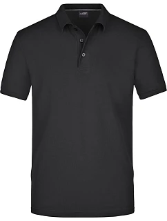 JN 708 Pánské piqué polo black model 22488474 - Daiber