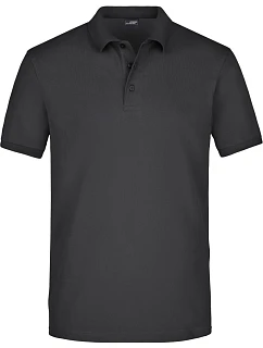 JN 710 Pánské elastické piqué polo model 22488583 black - Daiber