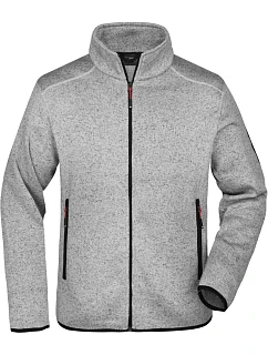 JN Pánská pletená fleecová bunda 02.0 light grey model 22489558 - Daiber