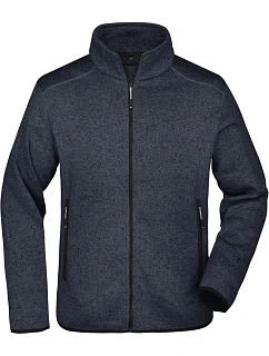 JN Pánská pletená fleecová bunda 02.0 dark grey model 22489551 - Daiber