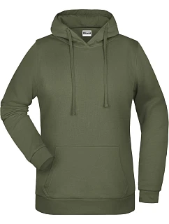 JN 795 Dámská mikina s kapucí model 22430419 olive - Daiber