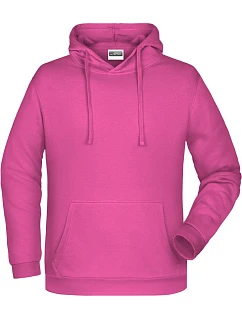 JN 796 Pánská mikina s kapucí model 22437686 pink - Daiber