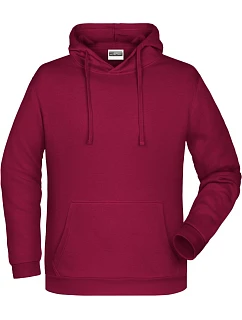 JN 796 Pánská mikina s kapucí model 22437704 wine - Daiber
