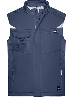 JN 825 Pracovní zimní softshellová vesta Strong model 22491365 navy/navy - Daiber