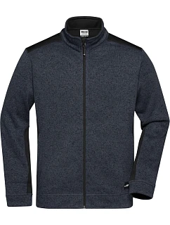 JN Pánská pracovní bunda pletený fleece Strong 02.0 carbon melange/black model 22492779 - Daiber