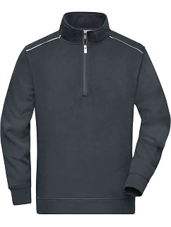 JN Pracovní mikina s 1/4 zipem Solid 02.0 carbon model 22493531 - Daiber