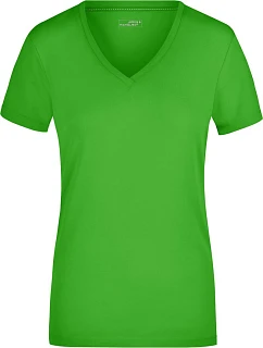 JN Dámské elastické tričko s výstřihem do V 02.0 lime green model 22494301 - Daiber