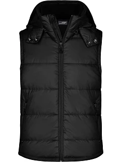 JN Pánská prošívaná vesta s kapucí 02. black model 22494817 - Daiber