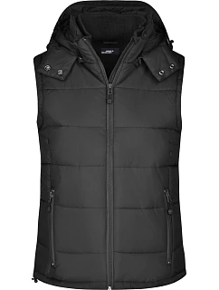 JN Dámská prošívaná vesta s kapucí 02. black model 22494829 - Daiber