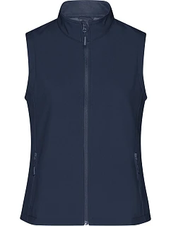 JN Dámská 2vrstvá promo softshellová vesta 02. navy/navy model 22530045 - Daiber