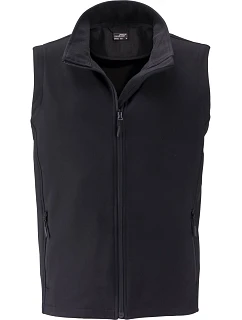 JN Pánská 2vrstvá promo softshellová vesta 02. black/black model 22530058 - Daiber