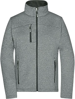 JN Dámská 2vrstvá melanžová softshell bunda 02. dark melange/black model 22530601 - Daiber