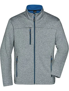 JN Pánská 2vrstvá melanžová softshell bunda 02. dark model 22530663 - Daiber