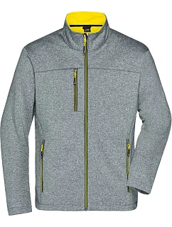 JN Pánská 2vrstvá melanžová softshell bunda 02. dark model 22530649 - Daiber